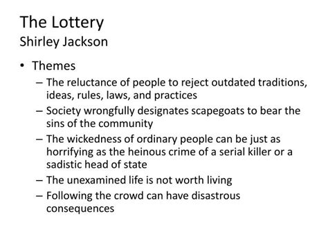Jackson’s ‘The Lottery’: Key Themes Explained.